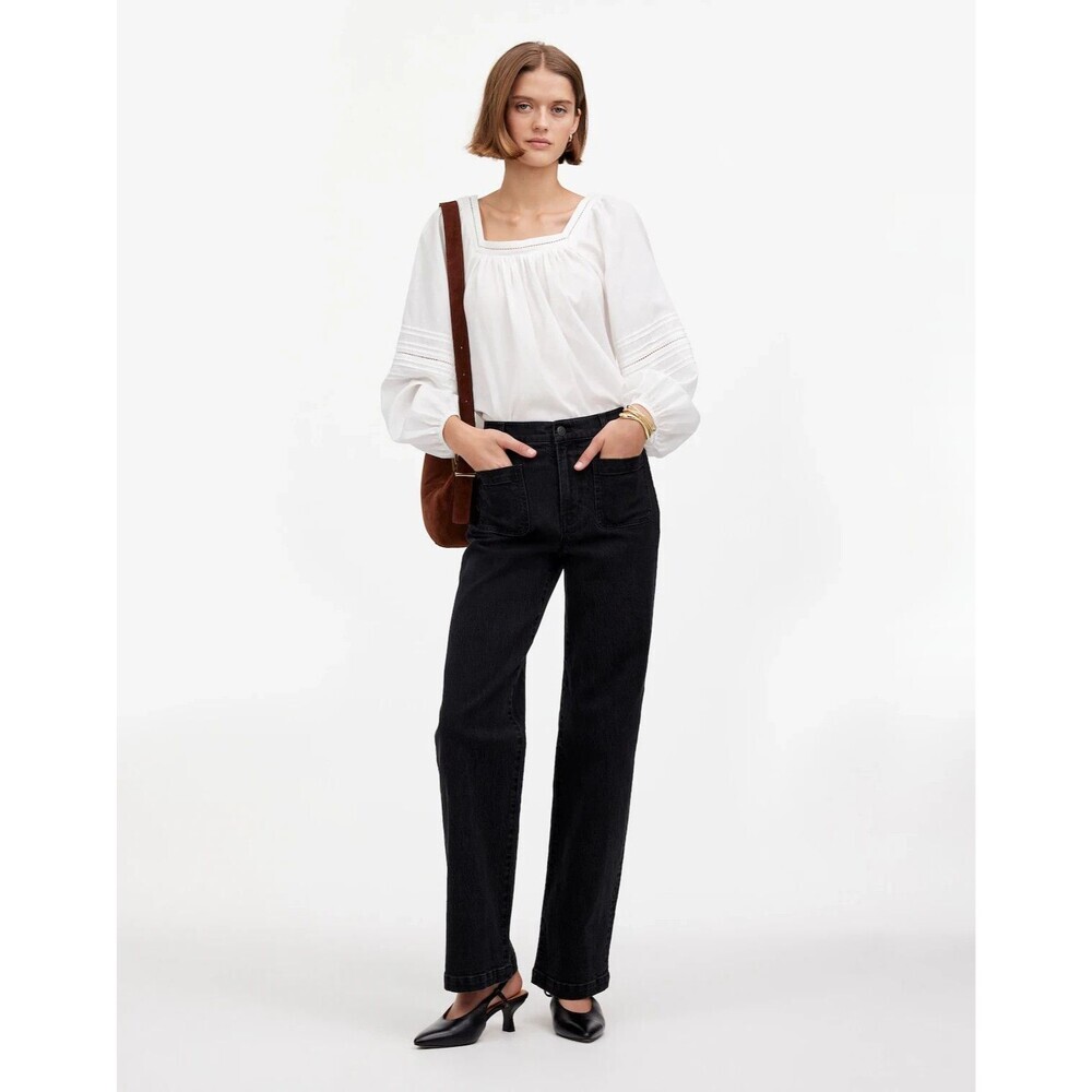 Madewell The Emmett Wide Leg Jean Women 25x31 Patch Pocket Edition Camarillo NWT